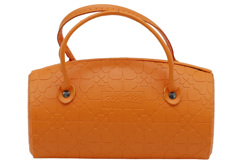 bright orange purse