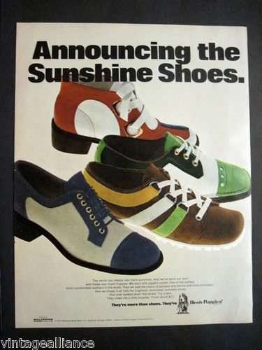 classic ad from 1972 by Hush Puppies